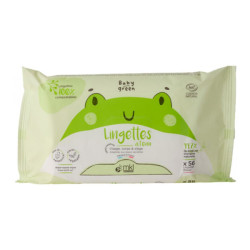 MKL Green Nature Baby Verde 56 toallitas de agua ecológicas