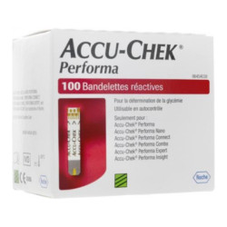 Tiras reactivas Accu-Chek Performa x100