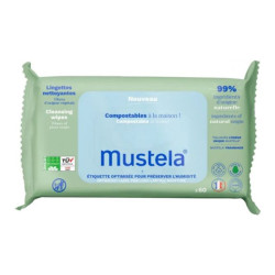 Mustela Toallitas compostables 60 unidades