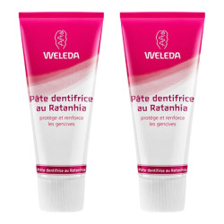 Weleda pasta dentífrica orgánica ratanhia aliento fresco pack de 2 x 75ml