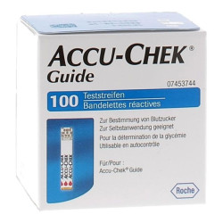 Guía de tiras reactivas Accu-Chek caja de 100